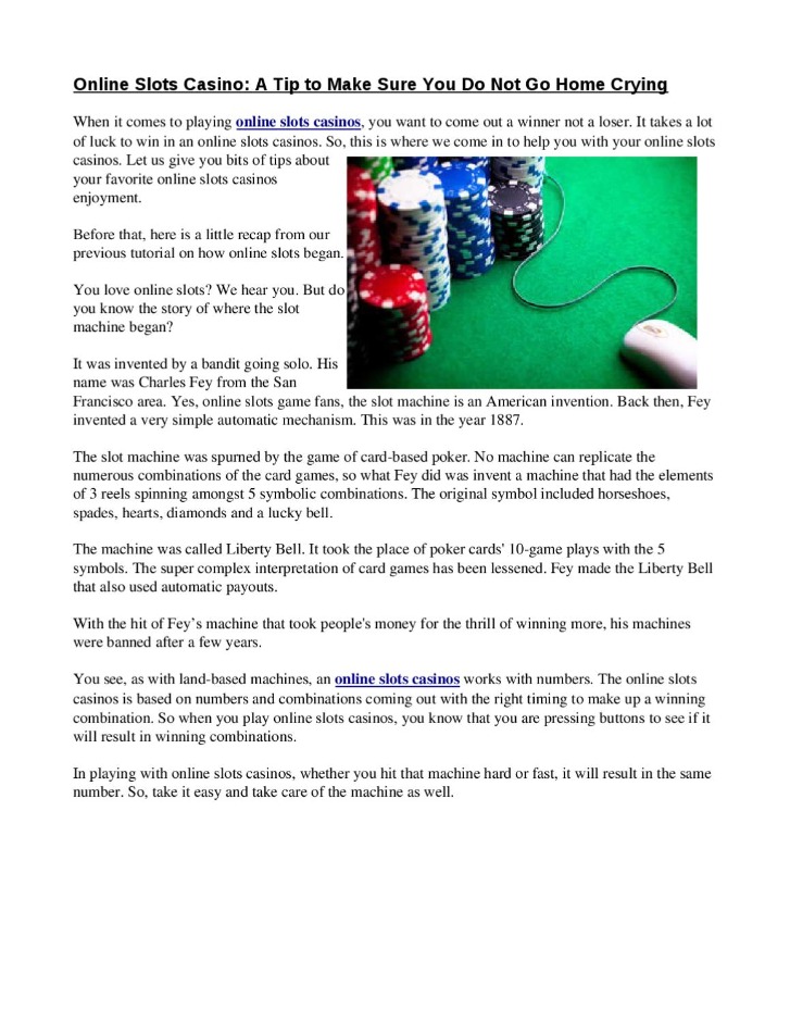 Lidar com seus slots de reprodução em dinheiro